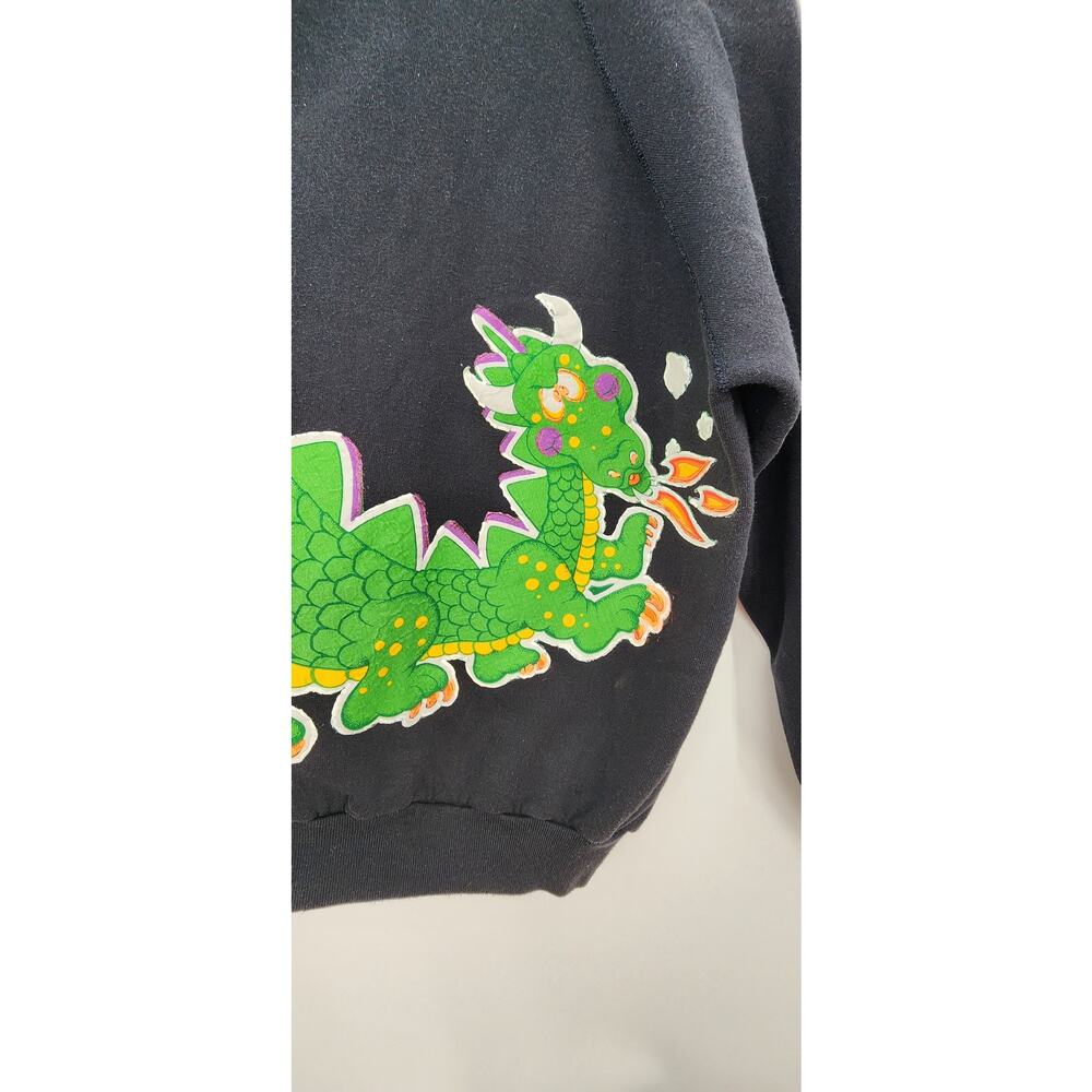 Vintage DIY Custom Dragon Crewneck Sweatshirt Size X-Large - Picture 5 of 10